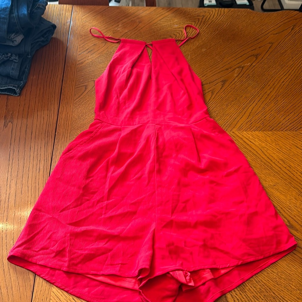 dainty hooligan red romper